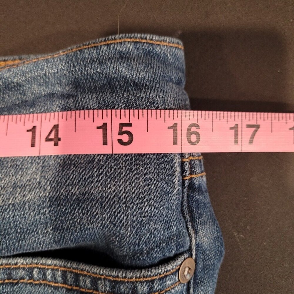 Hudson Jeans Womens 28 32x27 Blue Muse Cropped Skinny Raw Hem Denim Distressed - Picture 7 of 10